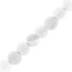 Natural stone beads 6mm Agate crackle White frosted